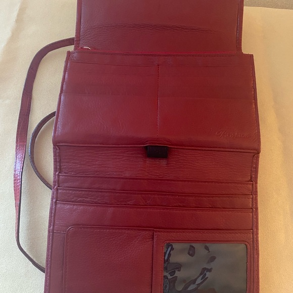 Beautiful and Elegant Brighton Red Leather Women's Bag - Picture 4 of 11